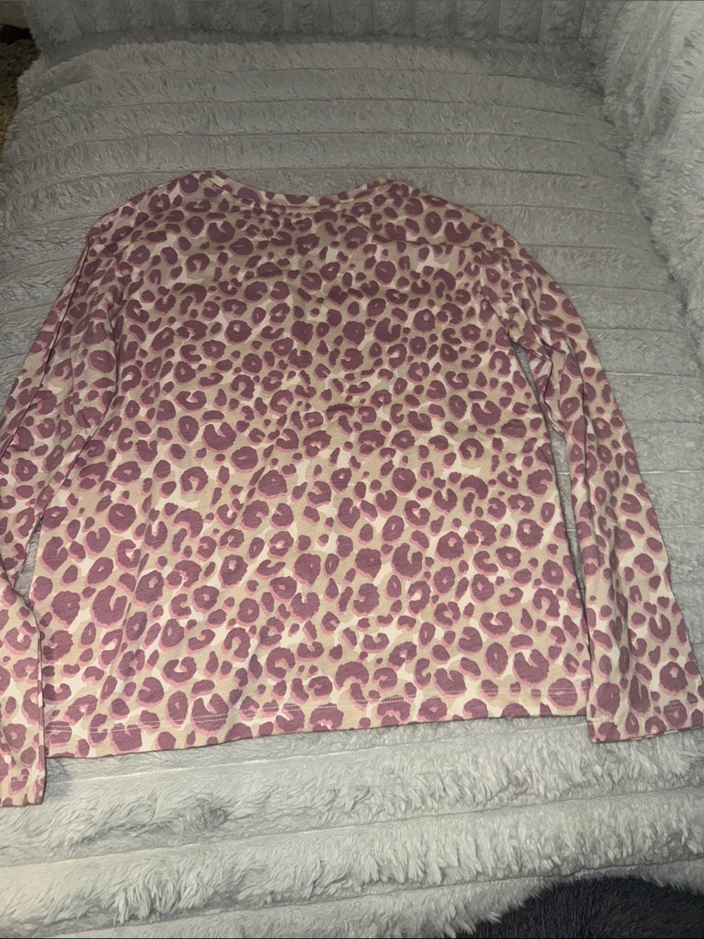 Cat & Jack Pink Leopard Print Crewneck Sweater - Picture 3 of 3